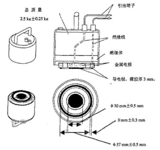 外貌电阻测试电极组件